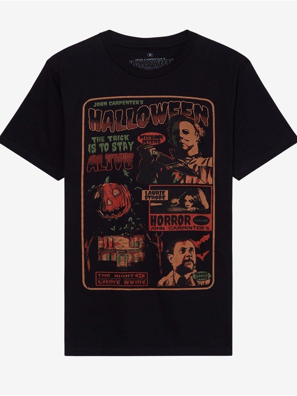 John Carpenter's Halloween Graphic Tee - Black Halloween 🎃